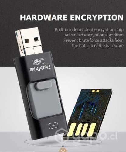 Pendrive OTG 4 en 1 USB 64gb Micro USB Tipo C