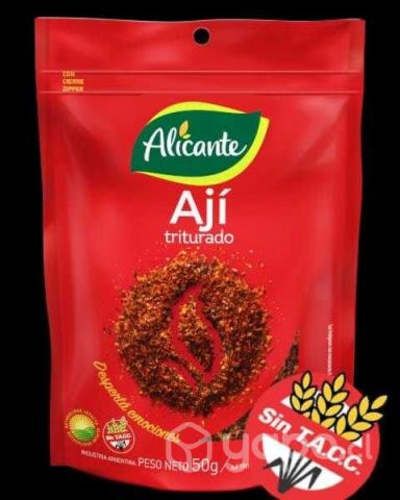 Aji triturado sin gluten