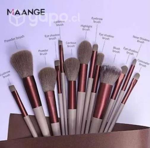 Set 13 Brochas Maquillaje Calidad Incluye Funda