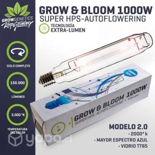 Ampolleta 1000w Grow & Bloom Grow Genetics
