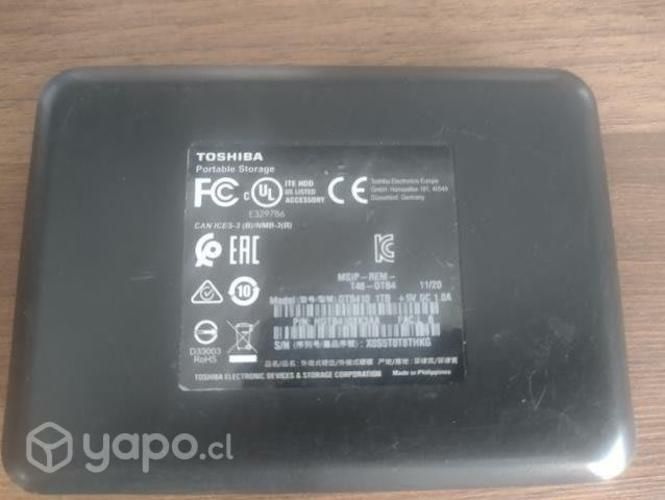 Disco duro externo Toshiba 1TB