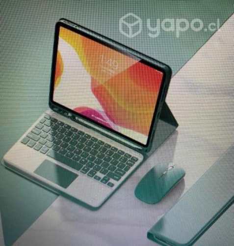Teclado inalambrico con mouse y Case Ipad 9.7