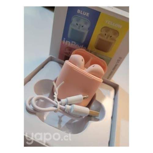 Audifonos Bluetooth inpods 12 rosado