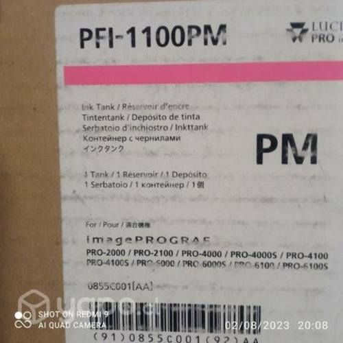 Tintas canon pfi diversos modelos originales de al