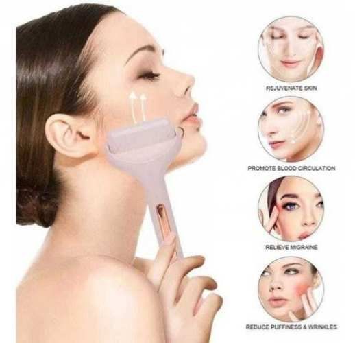 Rodillo Masajeador Facial Corporal de Hielo