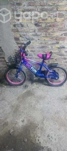 Biciclecta Go fun Aro 16 niña