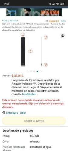 Antena Indoor monarch AM/FM/DAB/DAB+ Elegante