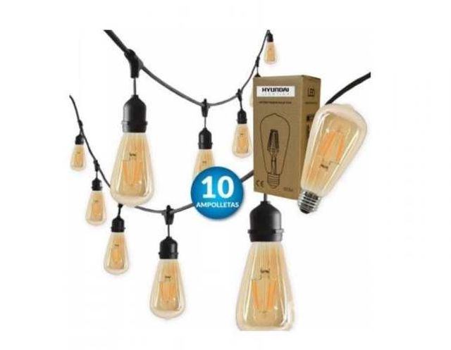 Guirnalda Terraza Patio Amp Incluidas 10 Mtr Hyund