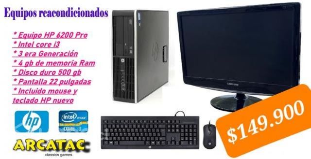 Computadores hp i3 6200 pro