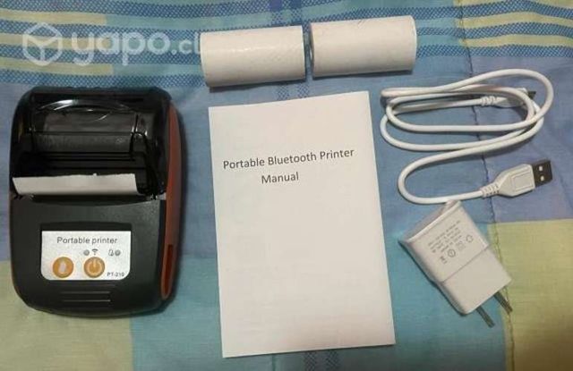 Impresora portatil + 3 rollos y cargador