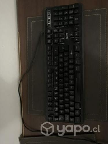 Teclado con luces rgb