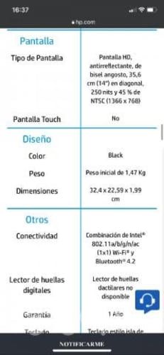 Notebook HP nuevo color gris oscuro