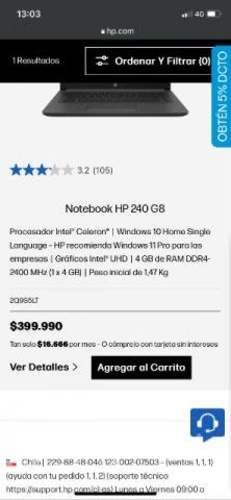 Notebook HP nuevo color gris oscuro