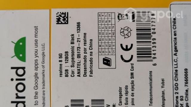 Teléfono Realme 8