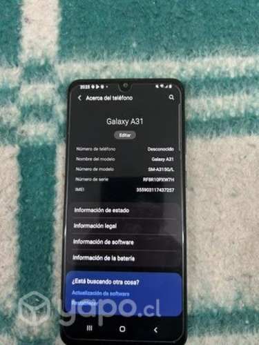 Celular A31 buen estado