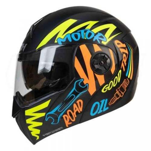 Casco moto ich 3110 abatible motor nj.n sun visor