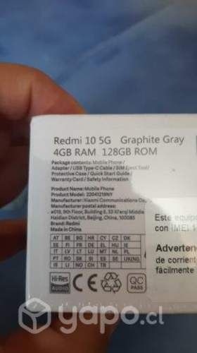 Celular Xiomi redmi 10 (5G)