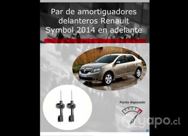 Par de amortiguadores delanteros Renault Symbol