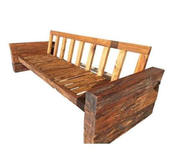 Juego de terraza madera roble durmiente