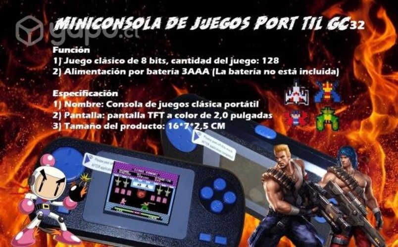 Mini Consola de juegos portátil GC32