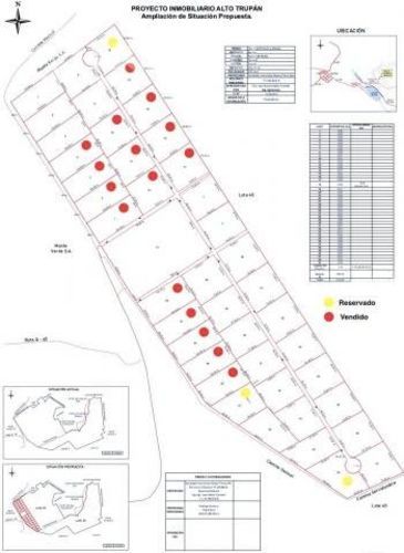 Proyecto alto trupan a metros de laguna trupan