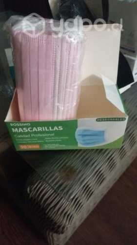 Mascarillas 3 pliegues bossino rosada