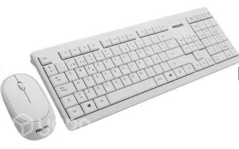 Kit Teclado Y Mouse Inalámbrico Philips C314 White