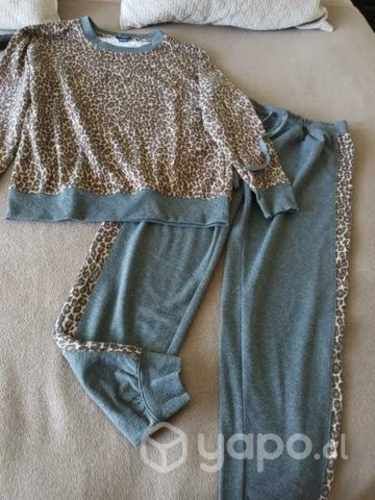 Pijama Animal Print Manga Larga talla S