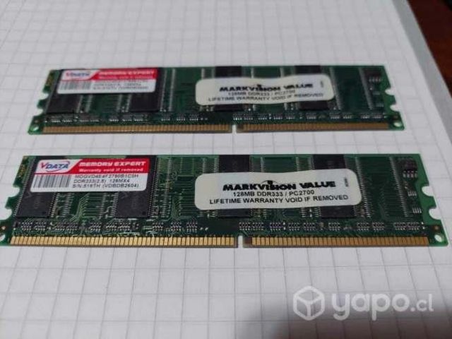 Ddr 333 memoria ram 2 unidades