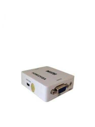 Convertidor De Hdmi A Vga Hd 1080p Con Adaptador D