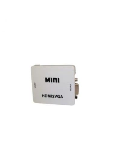 Convertidor De Hdmi A Vga Hd 1080p Con Adaptador D