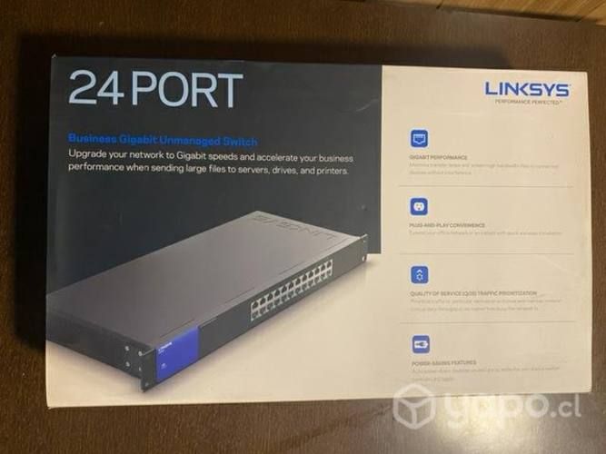 Switck 24 Puertos LINKSYS Nuevo 1000Mbps