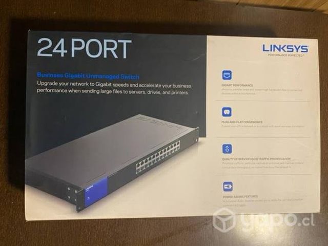 Switck 24 Puertos LINKSYS Nuevo 1000Mbps