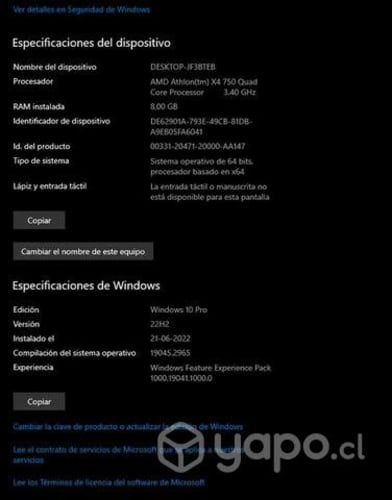 Pc gamer gama baja uso niño