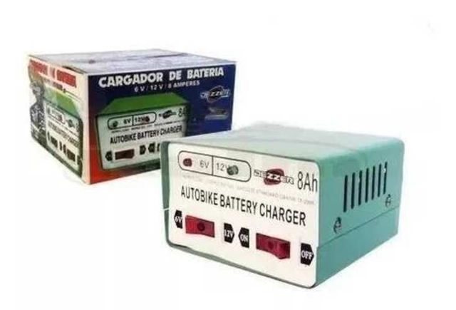Cargador De Baterias Auto Moto 12/6 Volt 8 Amp Con