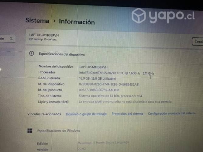 Notebook hp excelente estado