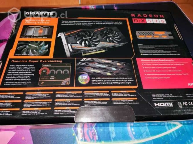 Tarjeta de video AMD Radeon RX 570 Gigabyte 4GB