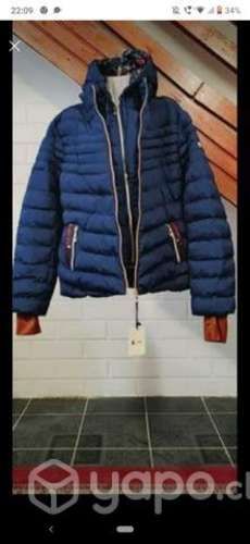 Bellas parkas mujer con Puno y gorro de duplo zipe