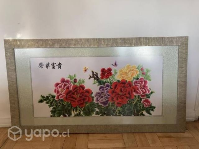 Cuadro Bordado Chino