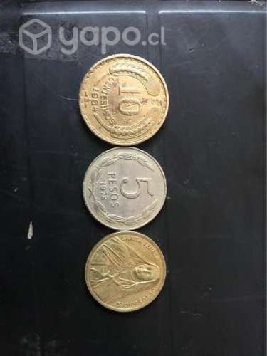 Monedas antiguas. 1 de 10 centesimos del 1964. una