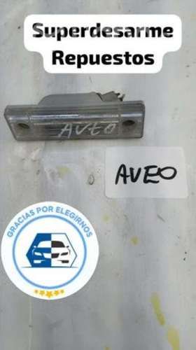 Luz patente trasera Chevrolet Aveo