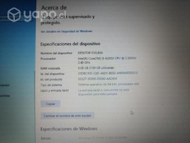 Notebook dell core i5