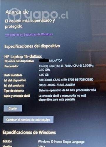 Notebook HP Laptop 15