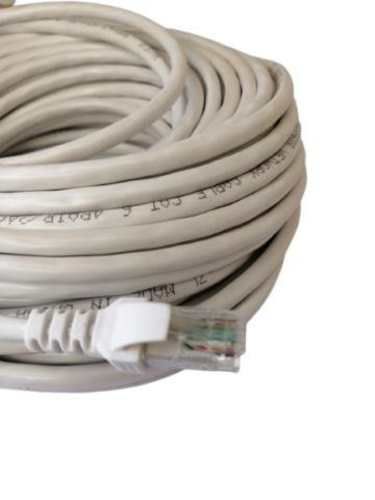Cable de Red Rj45 de 20 mts Categoría 6 Blanco
