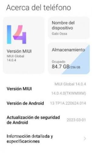 Xiaomi 11t pro sin detalles