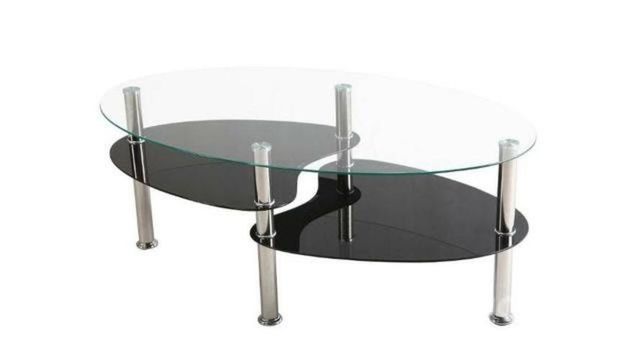 Mesa de centro vidriada