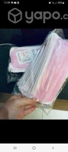 Mascarillas solo color rosadas