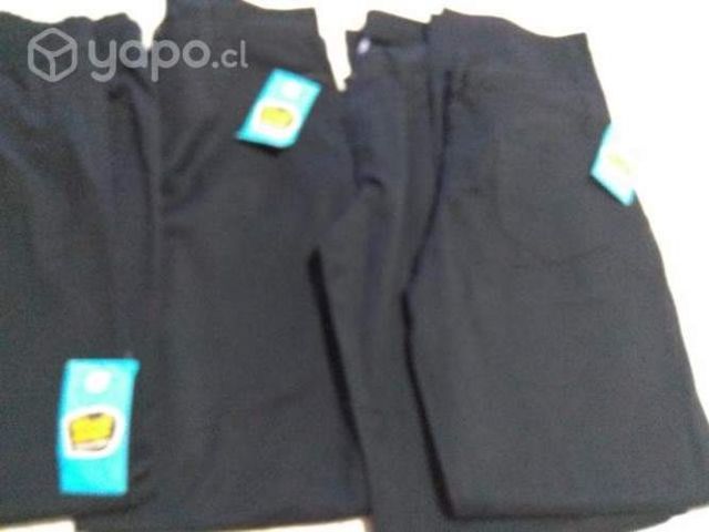 Pantalones colegio azul mujer