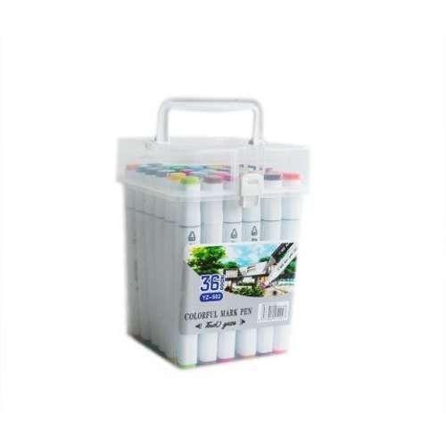 Rotuladores marcadores plumones doble punta 36 co