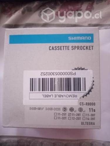 Piñon Shimano cassette Ultegra R8000